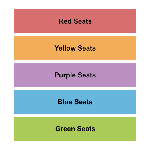 Ura Seeger Memorial Auditorium Seating Chart: Seating - Colors