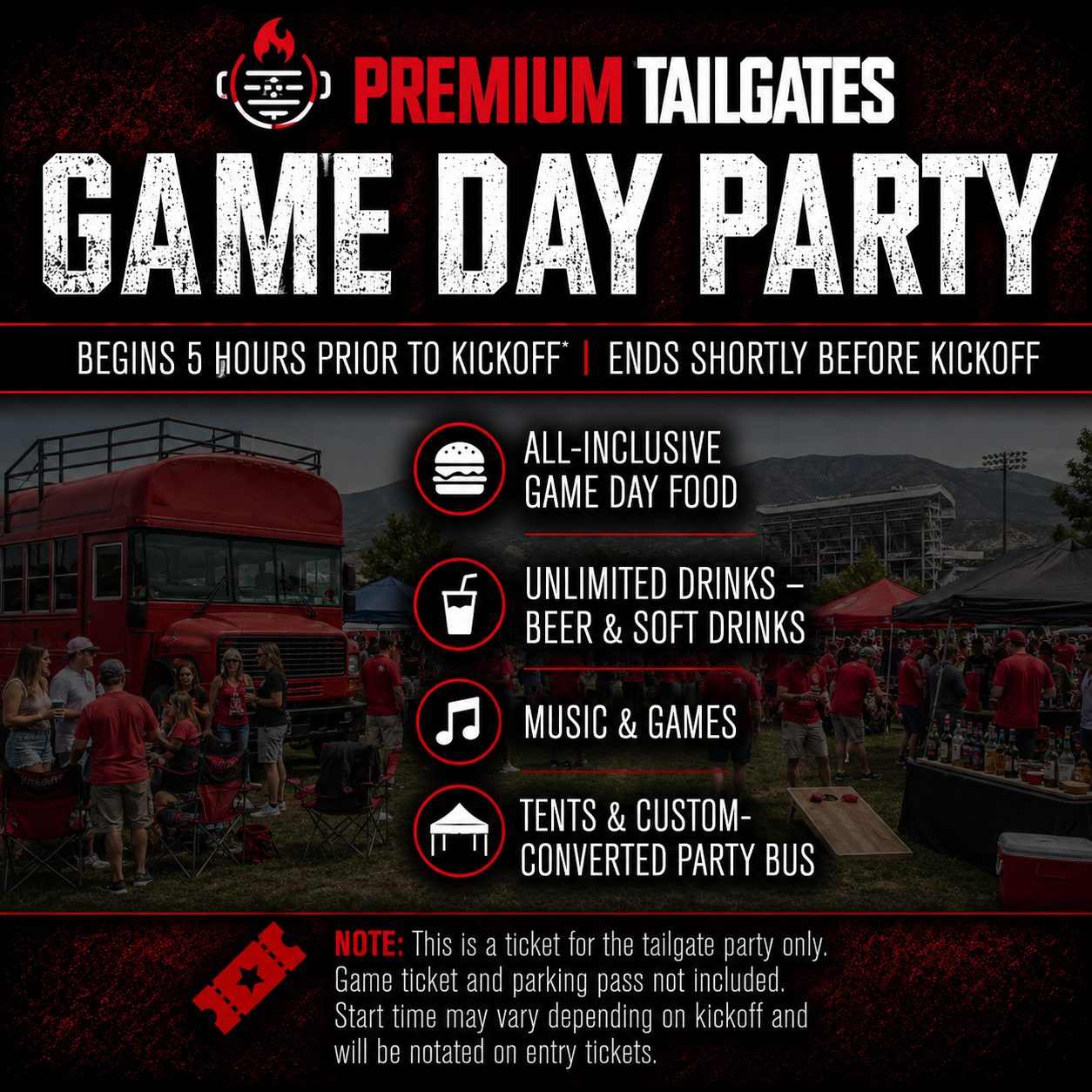 Premium Tailgate Lot - SLC Seating Chart: Premium Tailgate