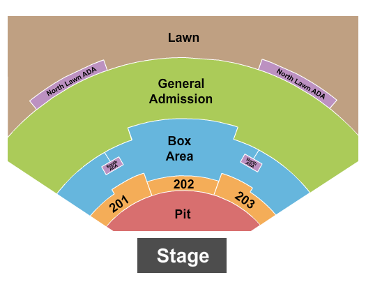 Utah First Credit Union Amphitheatre Seating Chart: GA Pit/300/Lawn - RSV 200