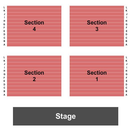 Utah Valley Convention Center Seating Chart: End Stage