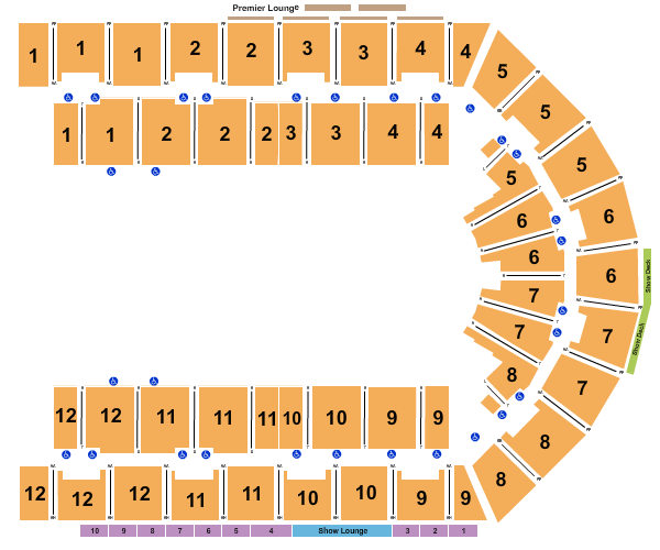 Utilita Arena Birmingham Seating Chart: Open Floor