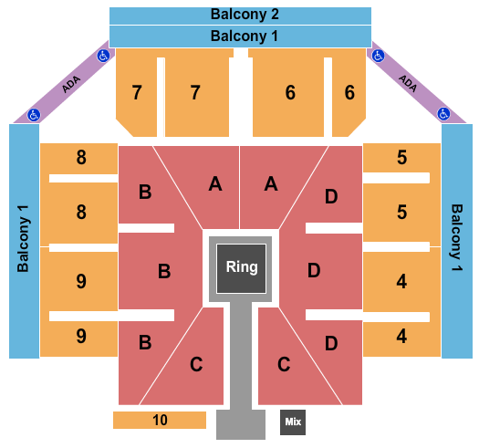 Utilita Arena Cardiff Seating Chart: WWE