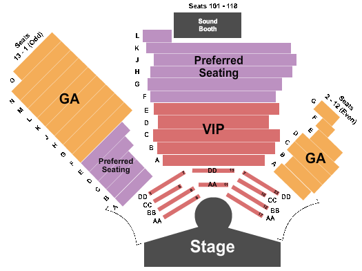 V1 V Theater Seating Chart