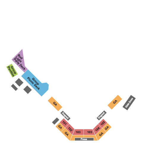 VA Memorial Stadium Map