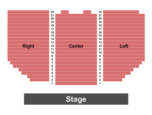 Valdosta Performing Arts Center Seating Chart: Endstage