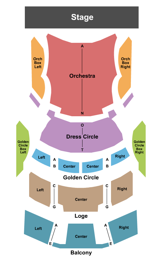 Toledo Peristyle Seating Chart