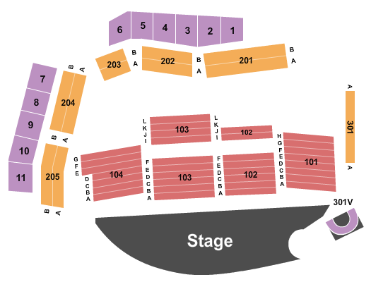 The Vine Del Lago Seating Chart