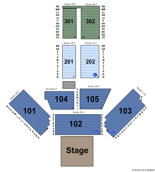 Valley view casino center seating chart imagine dragons