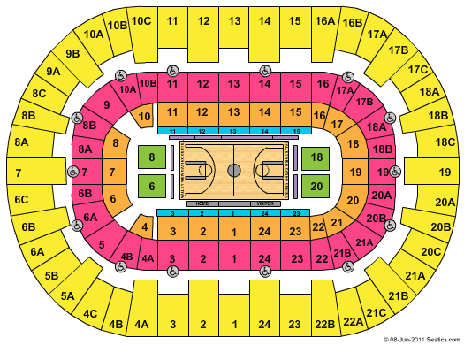 Valley View Casino Arena Seating Chart