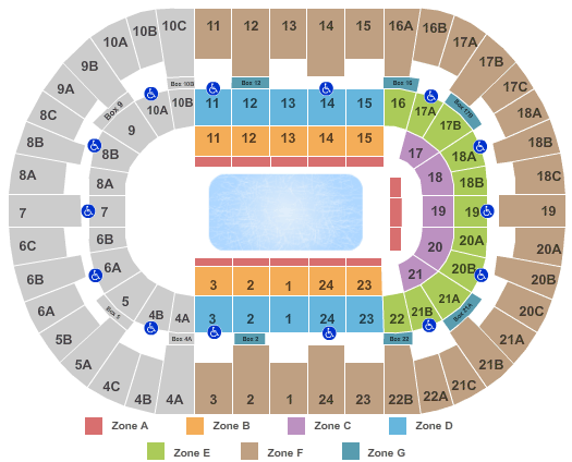 San Diego Valley View Casino Center Seating Chart