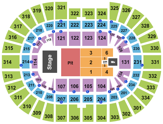 Value City Arena at The Schottenstein Center Seating Chart: Endstage Pit w/B Stage