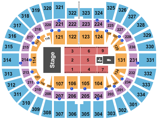 Value City Arena at The Schottenstein Center Seating Chart: Endstage with B Stage