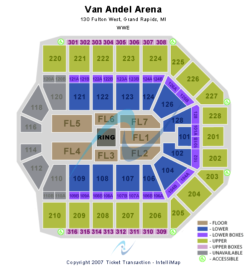 Van Andel Arena Seating Chart