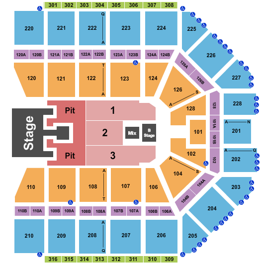 Van Andel Arena Seating Chart: Bailey Zimmerman
