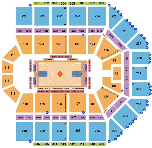 Van Andel Arena Seating Chart: Basketball - Grand Rapids Gold