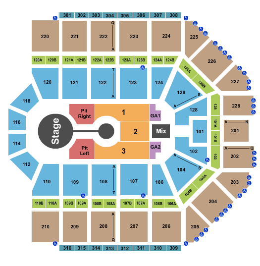 Van Andel Arena Seating Chart: Brandon Lake