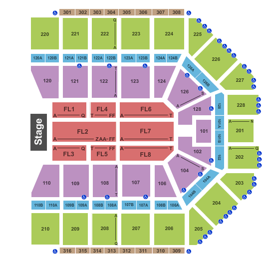 Griffins Tickets Seating Chart