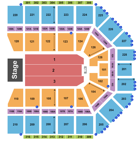 Van Andel Arena Seating Chart: Endstage