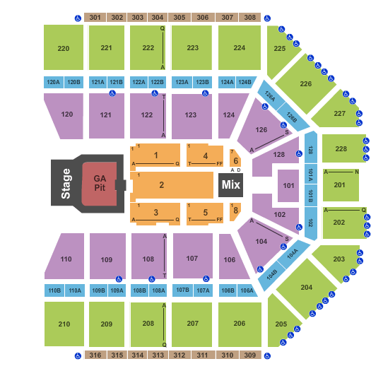 Country Jam Seating Chart