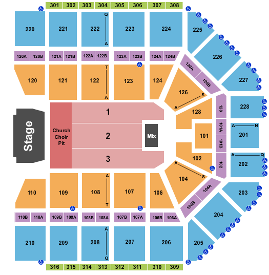 Van Andel Arena Seating Chart: Eric Church