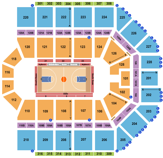 Van Andel Arena Seating Chart: Harlem Globetrotters