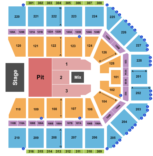Van Andel Arena Seating Chart: Incubus