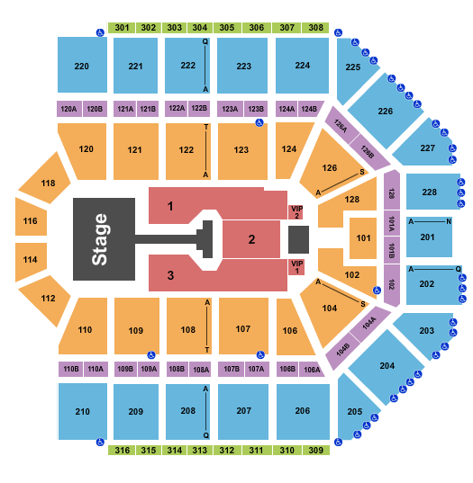 Van Andel Arena Seating Chart: Jonas Brothers