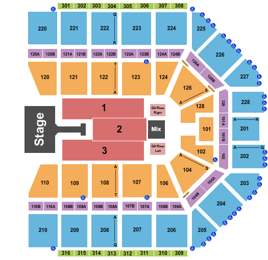 Van Andel Arena Seating Chart: Jonas Brothers