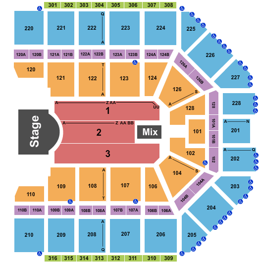 Blaisdell Arena Seating Chart