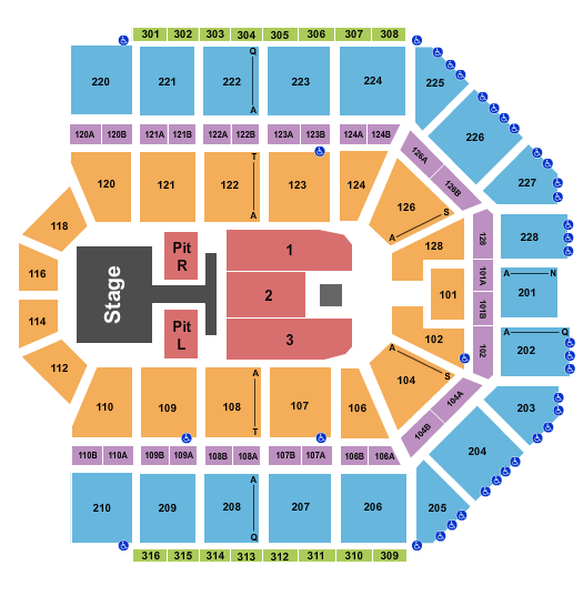 Van Andel Arena Seating Chart: Luke Bryan