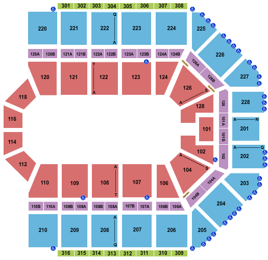 Van Andel Arena Seating Chart: Open Floor