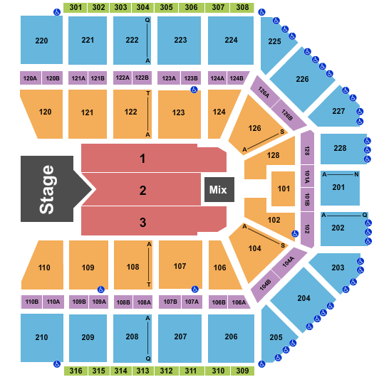 Van Andel Arena Seating Chart: Rascal Flatts