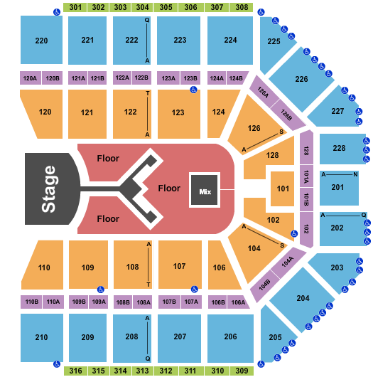 Van Andel Arena Seating Chart: Shinedown