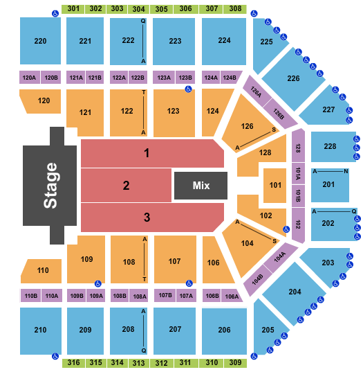 Van Andel Arena Seating Chart: TSO