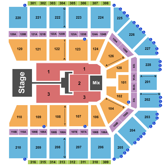 Van Andel Arena Seating Chart: TobyMac