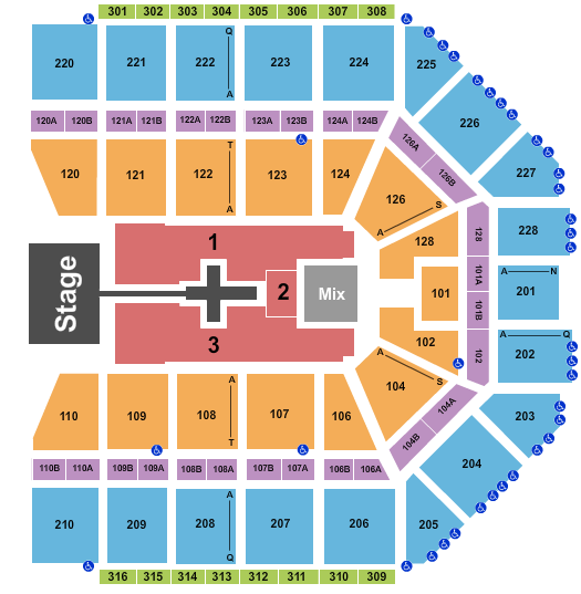 Van Andel Arena Seating Chart: TobyMac
