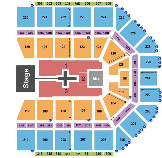 Van Andel Arena Seating Chart: TobyMac
