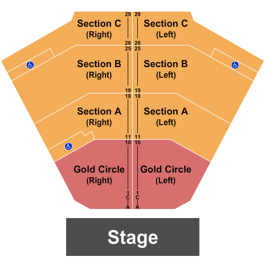 Van Wezel Performing Arts Hall Seating Chart: Endstage GC