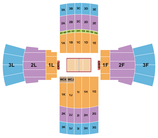 Vanderbilt University Memorial Gymnasium Seating Chart: Volleyball