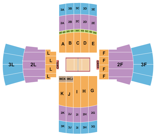 Vanderbilt University Memorial Gymnasium Seating Chart: Volleyball