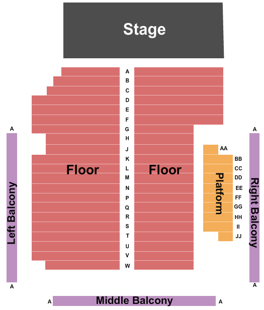 Brave New Workshop Seating Chart