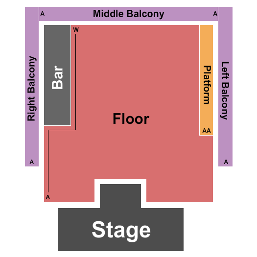 Varsity Theater - MN Seating Chart: Endstage - Catwalk