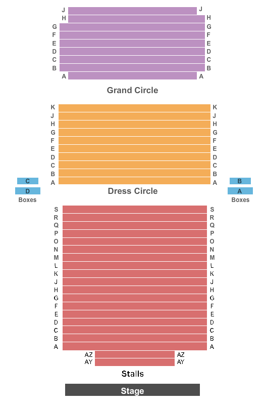 Vaudeville Theatre Seating Chart