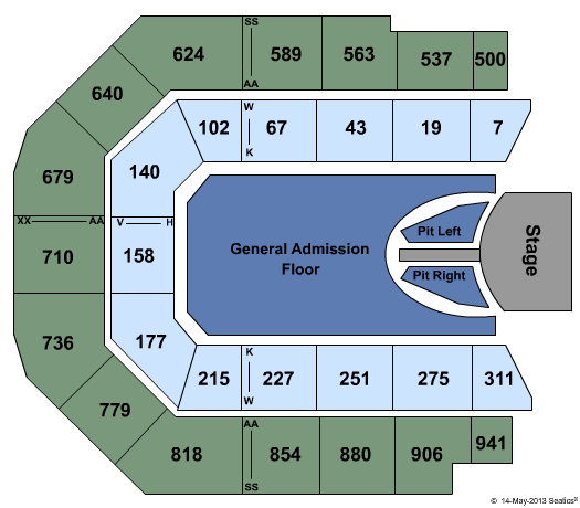 Spark Arena Seating Chart: Taylor Swift