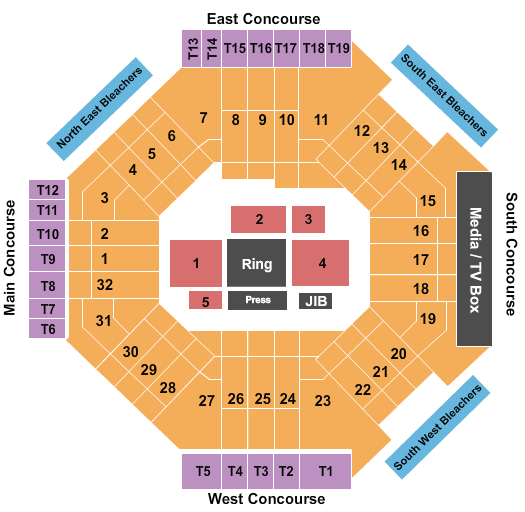 Boxing Seating Chart Barclays Center