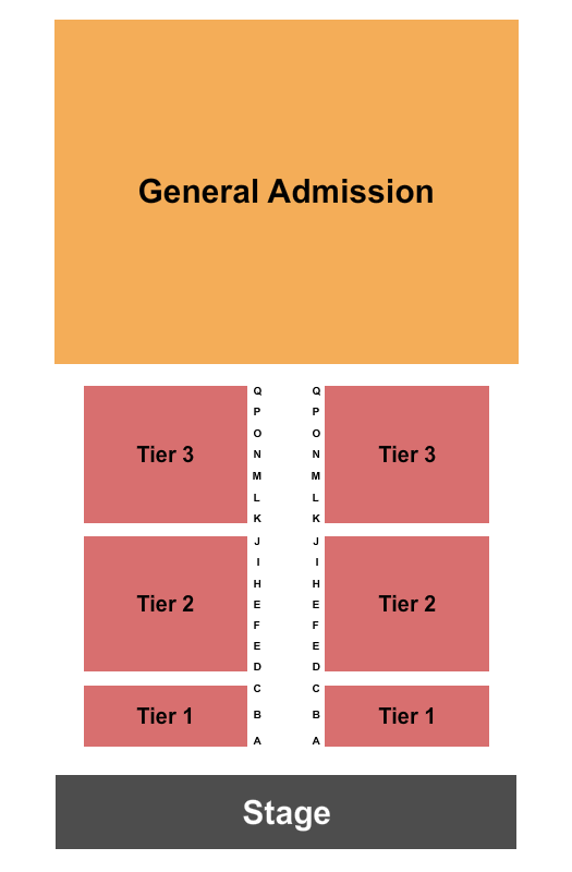 Venice Community Center Seating Chart: Endstage/GA