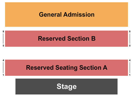 Venice Community Center Seating Chart: GA/Reserved