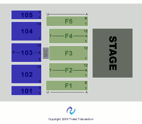 The Venue At UCF Seating Chart: End Stage