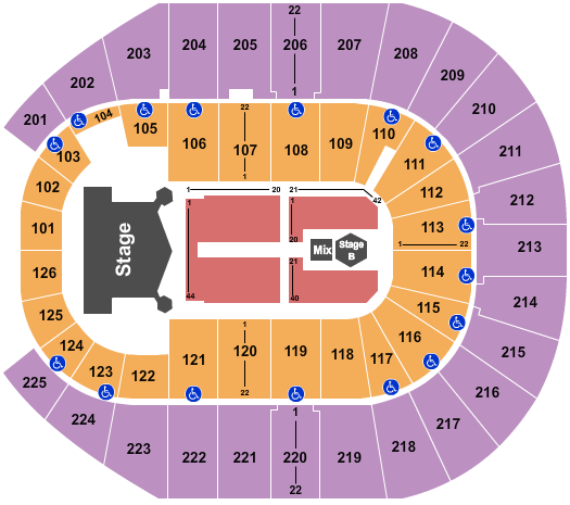 Verizon Arena Seating Chart: Kiss