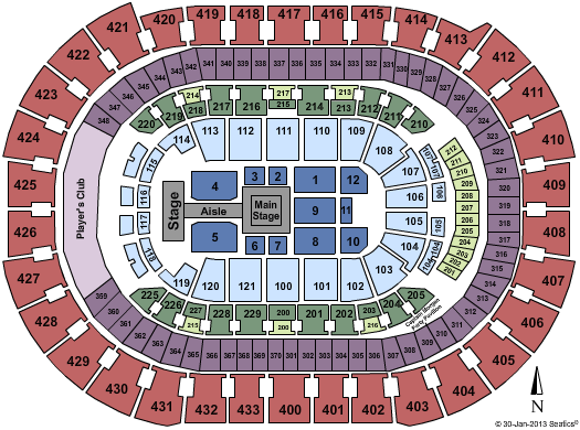 Verizon Center Seating Chart
